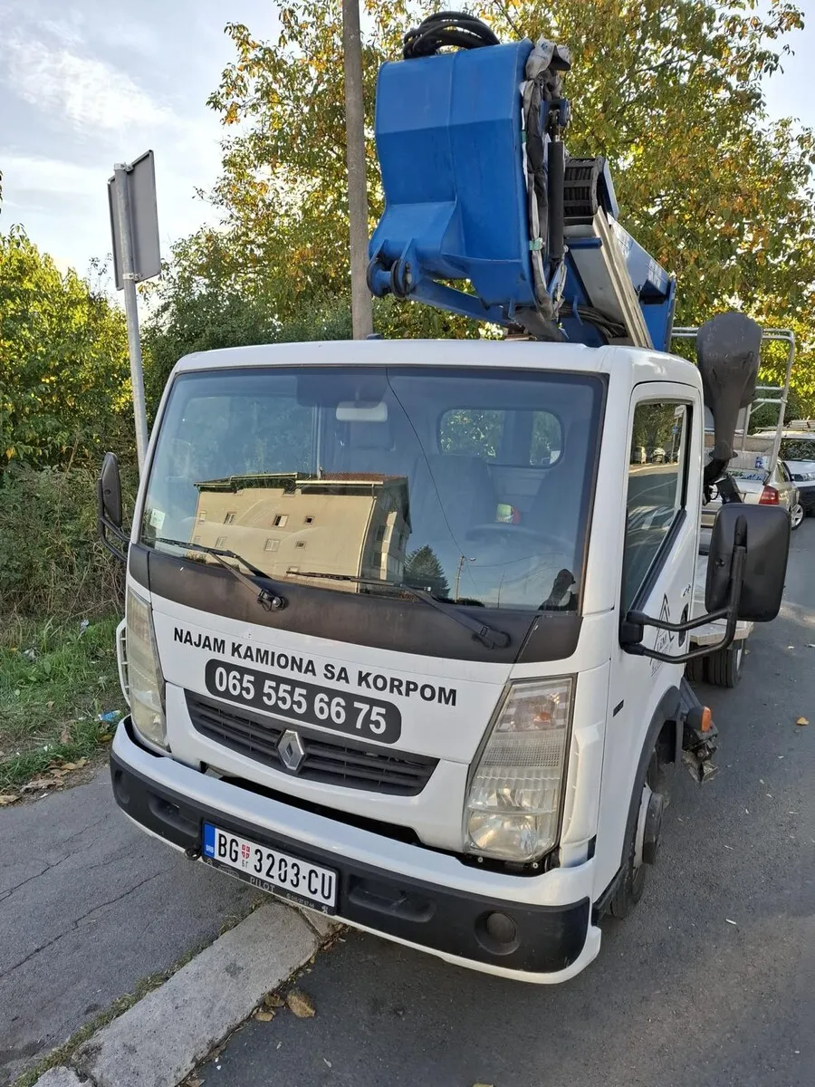 Najam kamiona sa korpom za fasaderske radove